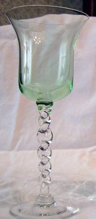 UNK12697 Light Green Water Goblet