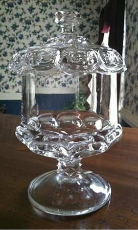 Eyebrows Clear Sugar Bowl & Lid