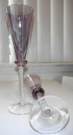 UNK4395 Amethyst Fluted Champagne