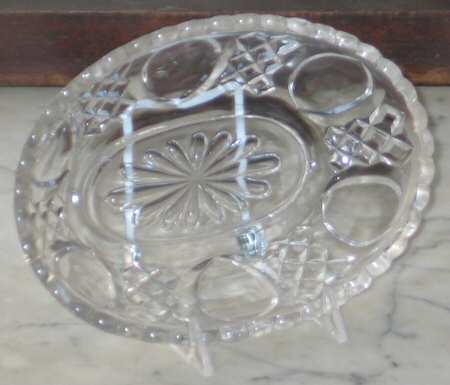 Flat Diamond and Panel 6" Oval Relish