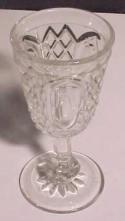 Flat Diamond and Panel Cordial Glass