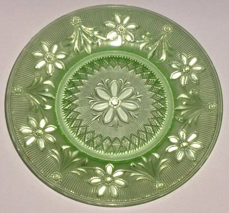 Shimmy Green Luncheon Plate