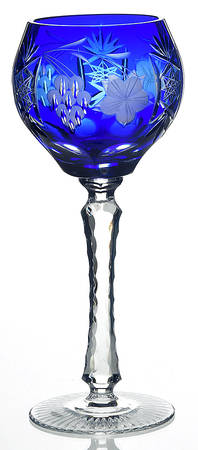 UNK13098 Cobalt Blue Hock Wine