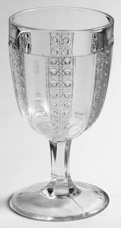 Panelled Cane Water Goblet