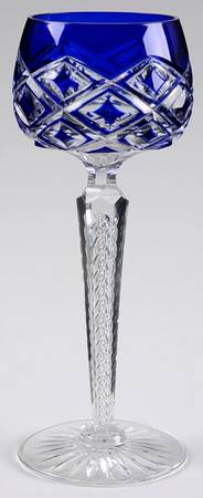 UNK13221 Cobalt Blue Hock Wine
