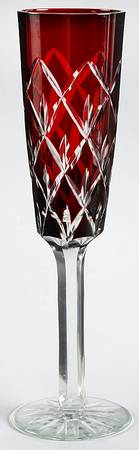 CCI48 Ruby Fluted Champagne
