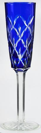 CCI48 Cobalt Blue Fluted Champagne