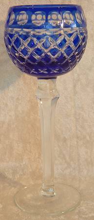 UNK15373 Cobalt Blue Hock Wine