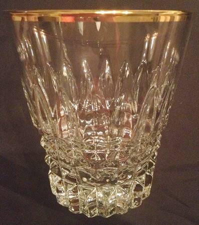 UNK7378 Clear (Gold Trim) Double Old Fashioned