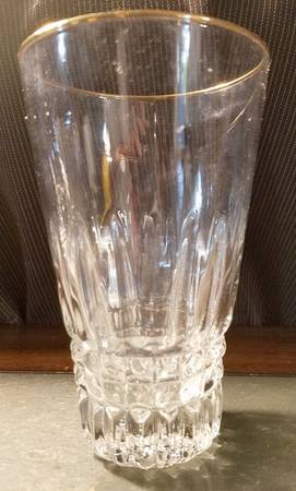 UNK7378 Clear (Gold Trim) Highball Glass
