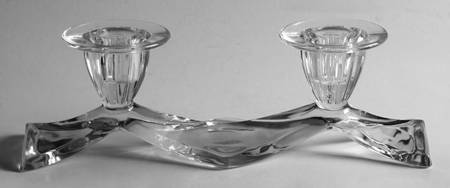 Lancelot Clear Double Light Candlestick