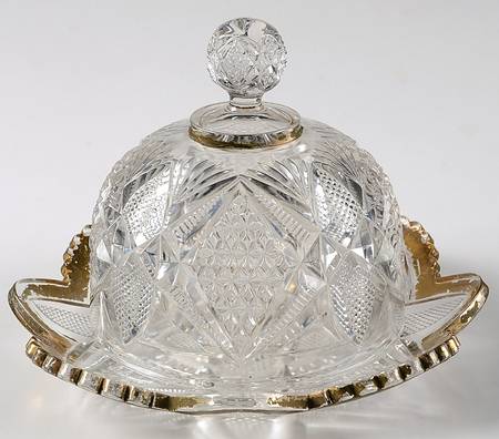 Balder Clear Round Covered Butter
