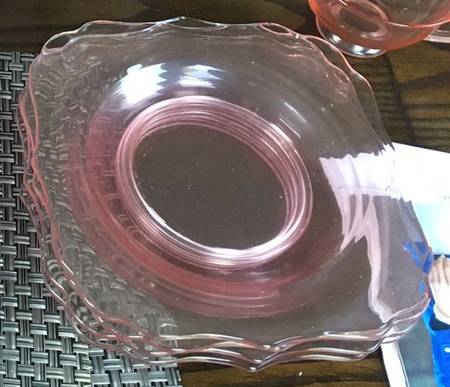Charade Pink Luncheon Plate
