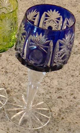 UNK18210 Cobalt Blue Hock Wine