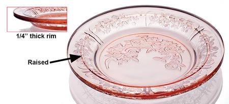 Sharon Pink Cheese Dish No Lid