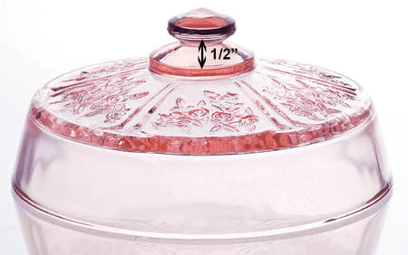Sharon Pink Lid for Round Butter