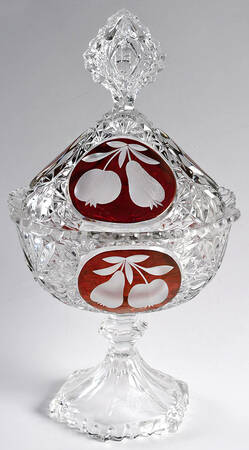 UNK20076 Footed Candy Dish & Lid