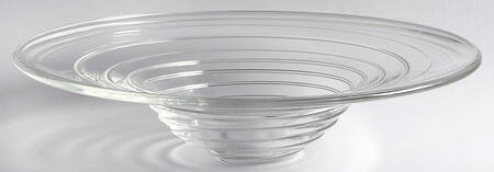 Art Glass 14" Console Bowl