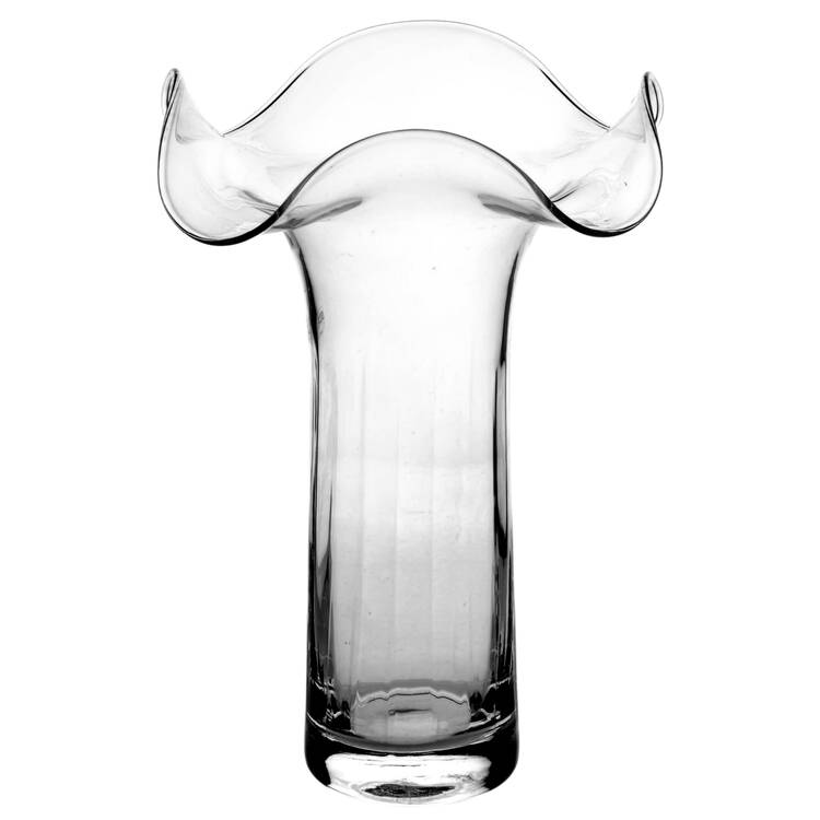 Art Glass 12" Flower Vase