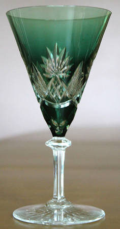Eurydice Emerald Green Water Goblet