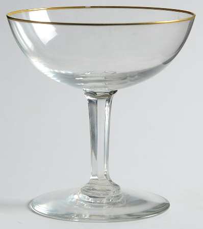 Glamour (Gold Trim) Champagne/Tall Sherbet