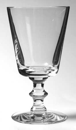 State Plain Low Water Goblet by Val St Lambert