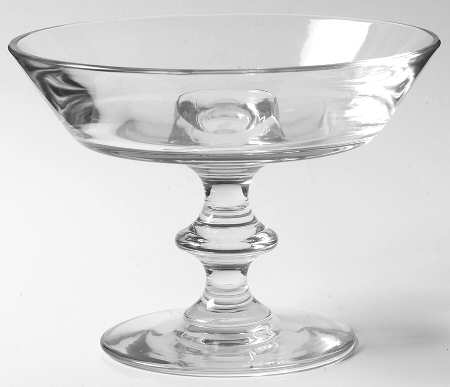State Plain Round Compote (Height X Width)