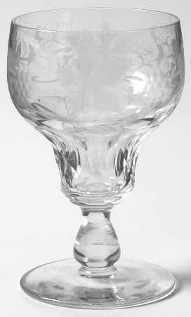 Vignes Wine Glass by Val St Lambert