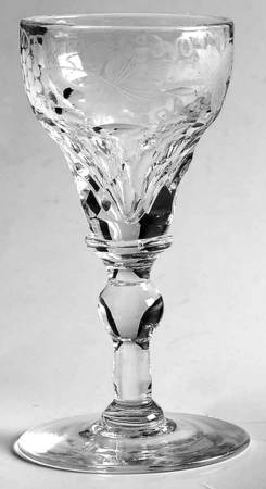 Vignes Cordial Glass by Val St Lambert