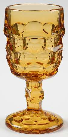 Georgian Amber Wine Glass
