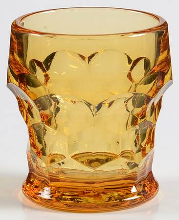 Georgian Amber Whiskey Glass