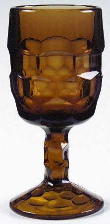 Georgian Nutmeg Brown Wine Glass