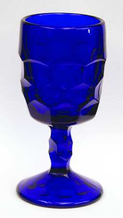 Georgian Cobalt Blue Wine Glass