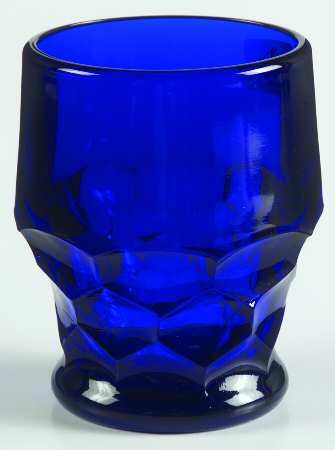 Georgian Cobalt Blue Flat Juice Glass