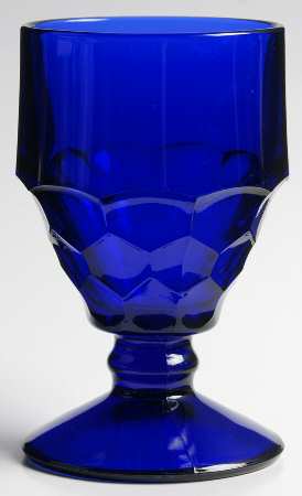 Georgian Cobalt Blue Low Water Goblet