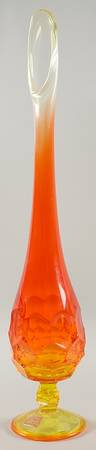 Georgian Orange 15"-18" Medium Swung Vase