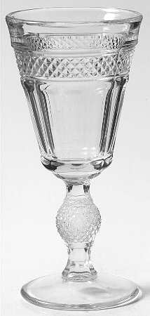Mt. Vernon Clear Wine Glass