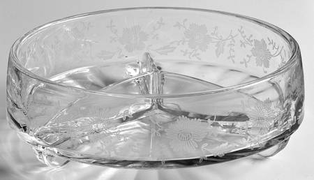 Prelude (Long Stem, Rippled Bowl) 3-Part Candy Box No Lid