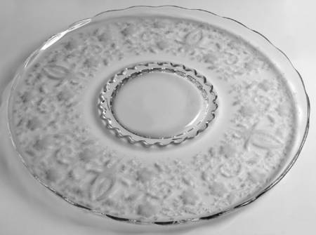 Prelude (Long Stem, Rippled Bowl) 14" Rolled Edge Torte Plate