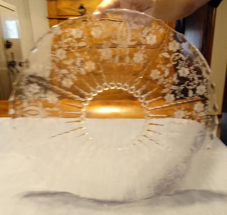 Prelude (Long Stem, Rippled Bowl) 17" Cupped Edge Torte Plate
