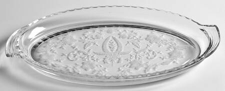 Prelude (Long Stem, Rippled Bowl) Creamer/Sugar, Tray Only