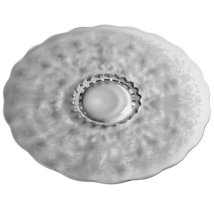 Prelude (Long Stem, Rippled Bowl) 11" Large Cake Plate