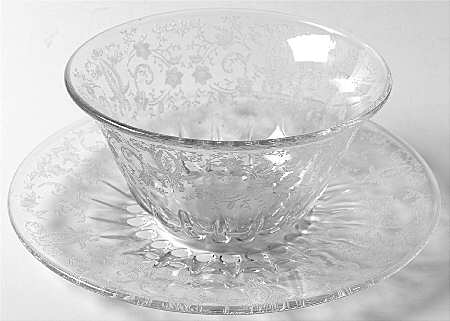 Prelude (Long Stem, Rippled Bowl) Mayonnaise Bowl and Underplate