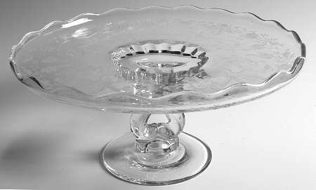 Prelude (Long Stem, Rippled Bowl) Round Cake Stand