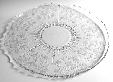 Prelude (Long Stem, Rippled Bowl) Large Torte Plate