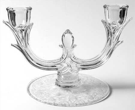 Prelude (Long Stem, Rippled Bowl) Double Light Candlestick