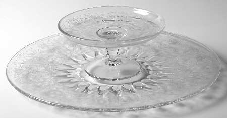 Prelude (Long Stem, Rippled Bowl) Cheese & Cracker Set