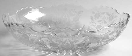Prelude (Long Stem, Rippled Bowl) 10" Shallow Round Bowl