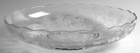 Prelude (Long Stem, Rippled Bowl) 12" Shallow Round Bowl