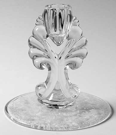 Prelude (Long Stem, Rippled Bowl) 5" Single Light Candlestick
